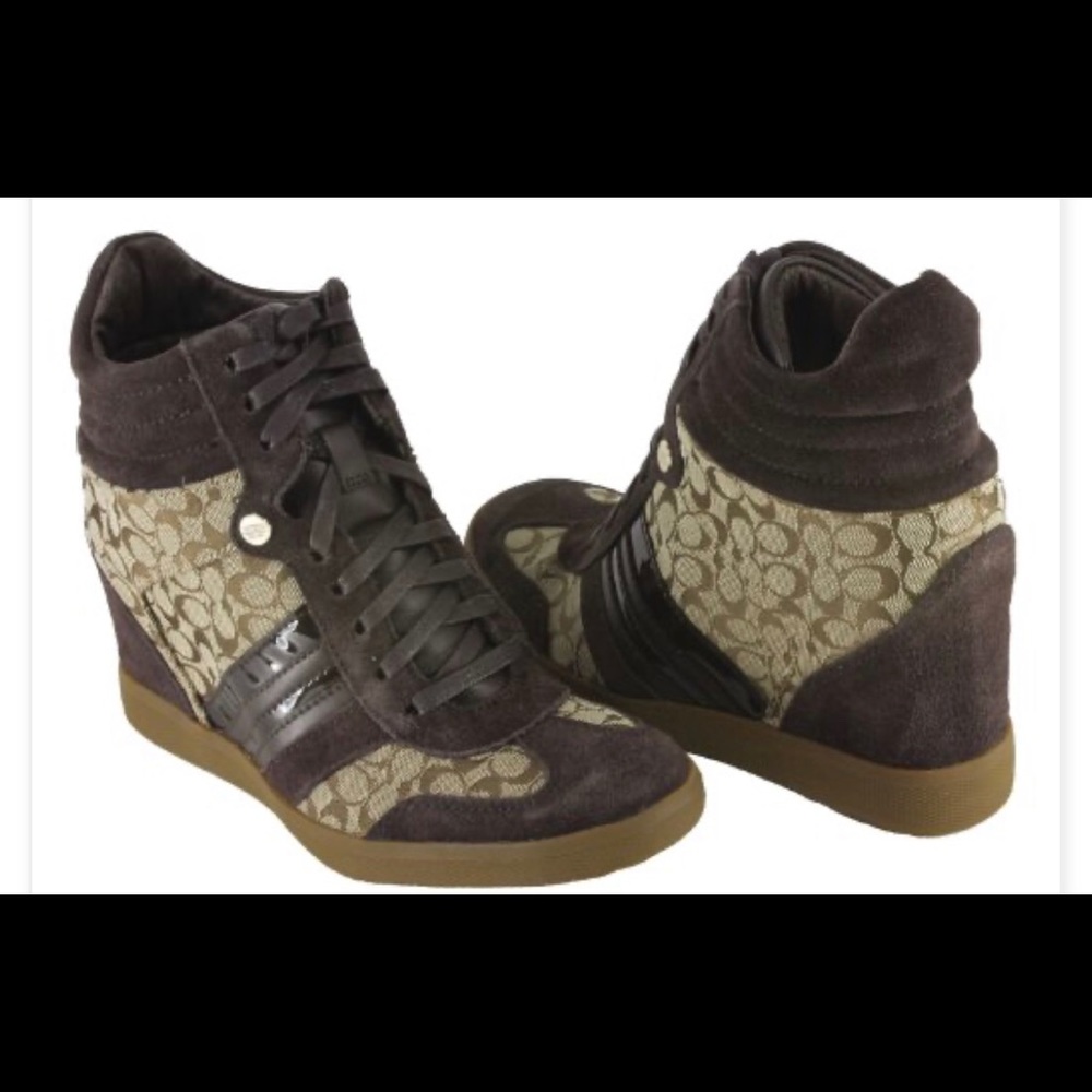 COACH Alara signature Jacquard High-Top Sneakers